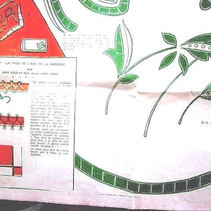 1972 French Vintage Journal des brodeuses ouvrage de dames Embroidery  Broderie fantaisie monogrammes,alphabet complet,simple & combinables