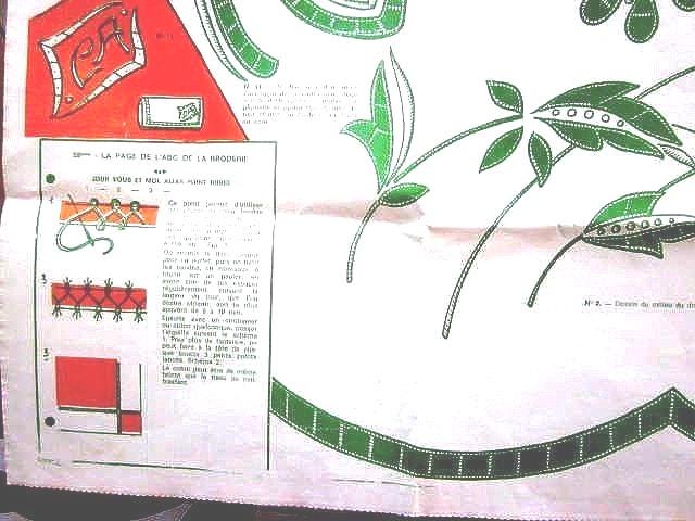 1972 French Vintage Journal Des Brodeuses Ouvrage De Dames