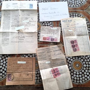 Papeles antiguos Post-Mortem-Mortifer-Funeral-Servicios funerarios-Cementerio-Facturas+Correo-Manuscritos-Muerte-muerte-tumba-Fotos