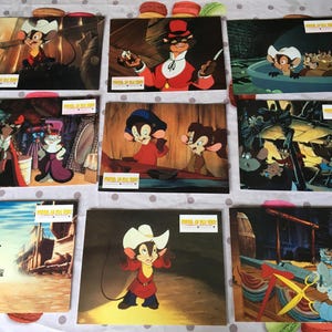 Fievel en el Lejano Oeste Caricatura universal(10)Carteles publicitarios Fotografías Película de animación cinematográfica:Técnica Mixta,Arte,Montaje,Scrapbooking