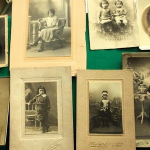 Avant:1900 Lot de 11 Photos originales-Bébés-Portraits type Nuage-CDV-Photographie-Photos tous format-lire sous rubrique