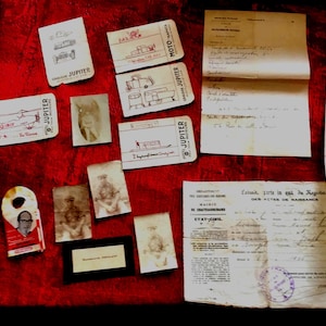 Old Papers-Mayor Chateaurenard-a Minister Veterans-Birth Certificate-Hospital Letter-Photos-Manuscripts calligraphy writingstory