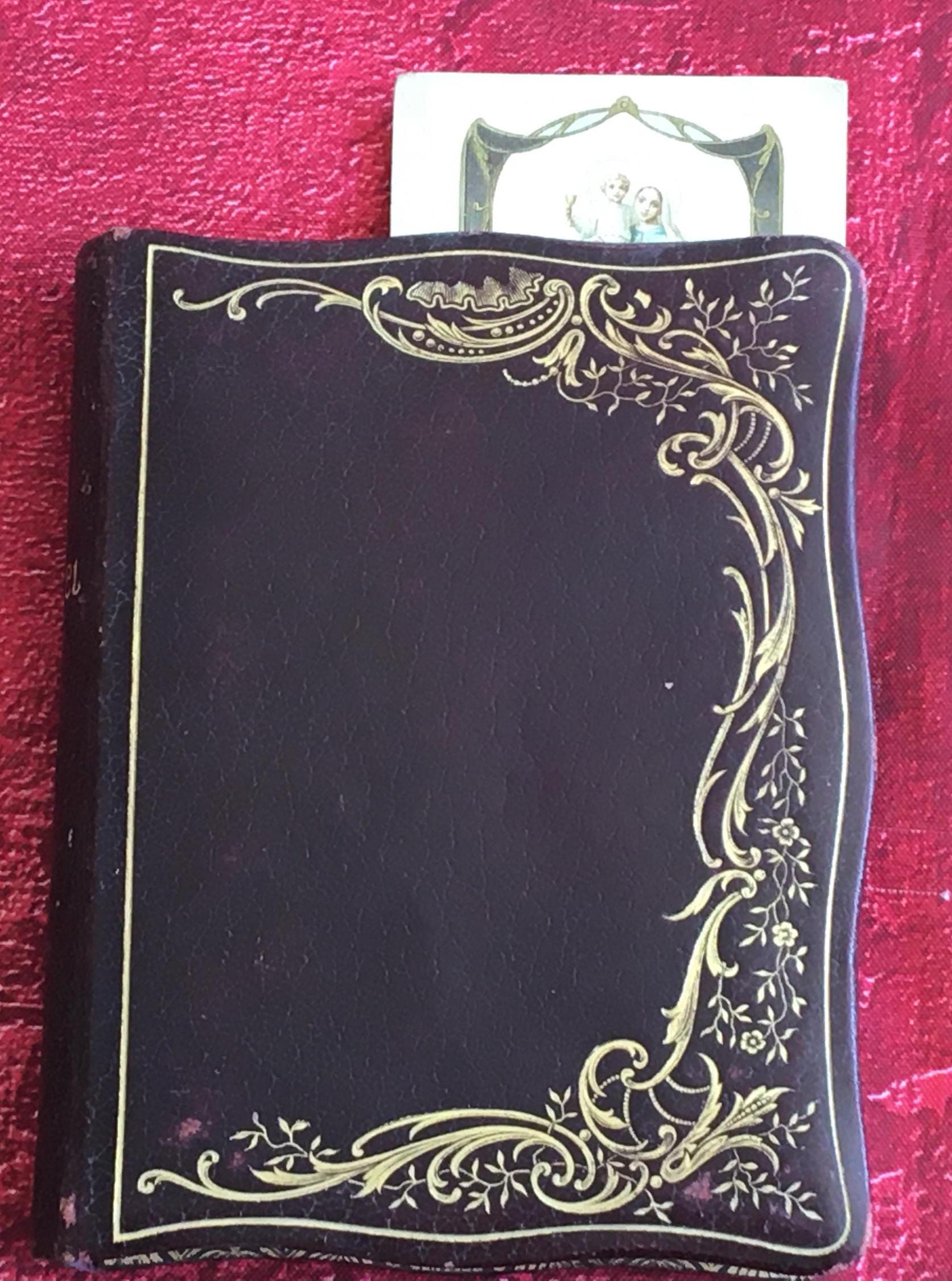 1932年 フランス語 Missel ミサ典 革装丁 三方金 挿絵入り 祈祷書