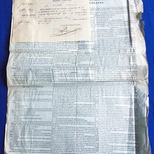 Raro 1845-The Aix Memorial-Político-Literário-Administrativo-Judicial-Comercial Jornal-Documento Histórico Papel Antigo