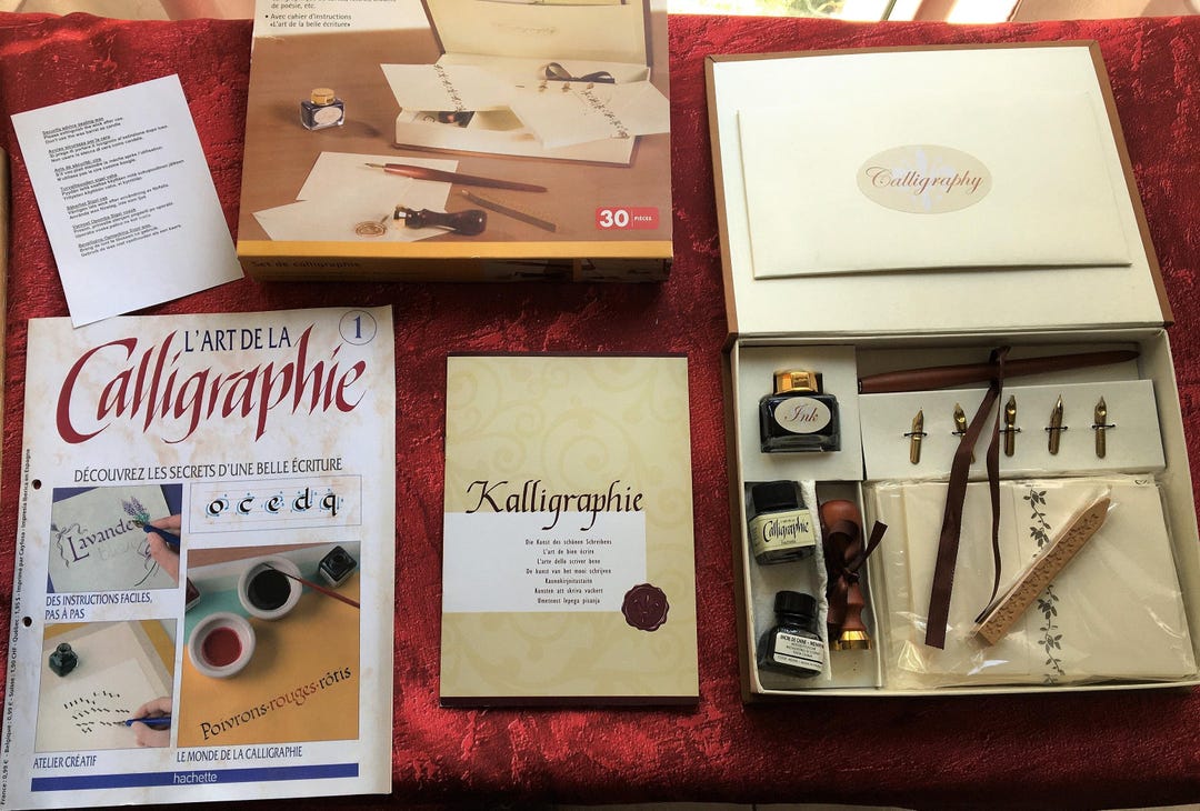 Calligraphy Writing Box Set Calligraphy-writing Set Calligraphic Design-cards-letters-poetry Album ...