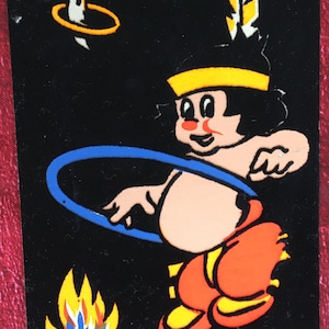 Cartolina Hiawatha e l'Hula-Hop Produzioni Walt Disney Disneyland 1959-Spettacolo Tema Cartolina floccata Francia