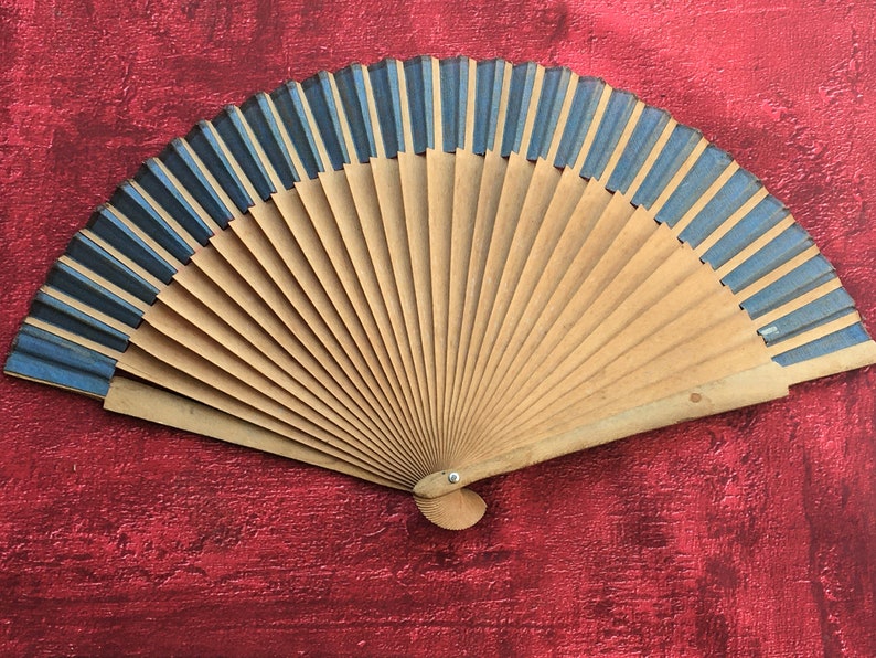 Eventail Danse espagnola Flamenco Dance espagnol éventail en bois RANGE Fan HAND FAN paint on wood made in Spain Espana Espagne handfan imagem 4