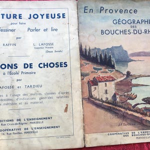 1939-Schulbuch Geographie Bouches-du-Rhône En ProvenceFrankreich: Louis Planel Teacher-Maps-Pädagogik-Unterricht