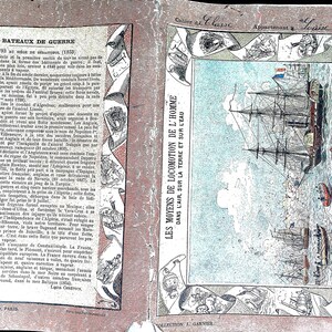 Quaderno di esercizi - Anno scolastico 1902 - Quaderno scolastico francese - Dettato - Recitato: 50 pagine di scrittura, Vecchie carte, Documento storico - Calligrafia