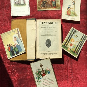 1903 Missal Book of hymns Gospel according to the four evangelists harmonized in a single story:Abbé Lesètre Curé St- Etienne-du-Mont Paris
