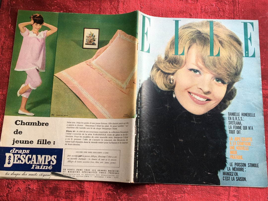 Magazine Special Revue Elle-france January 1961,vintage Fashion