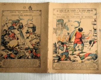 ヴィンテージの学校ノート / 19世紀 1897年 / フランス フランス語