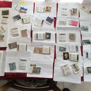70 Colección de Sellos Postales de Francia formato muy grande Efímera de tamaño suave, papel de arte, scrapbooking, collage, no deseado, efímero
