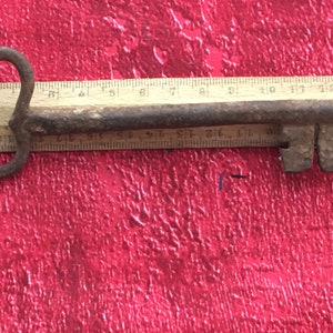 Old Castle Door Lock KEY in France Antiquités Ironwork well forged bit -Keys-Key-Keys-Clavedeedad-Vecchia chiave