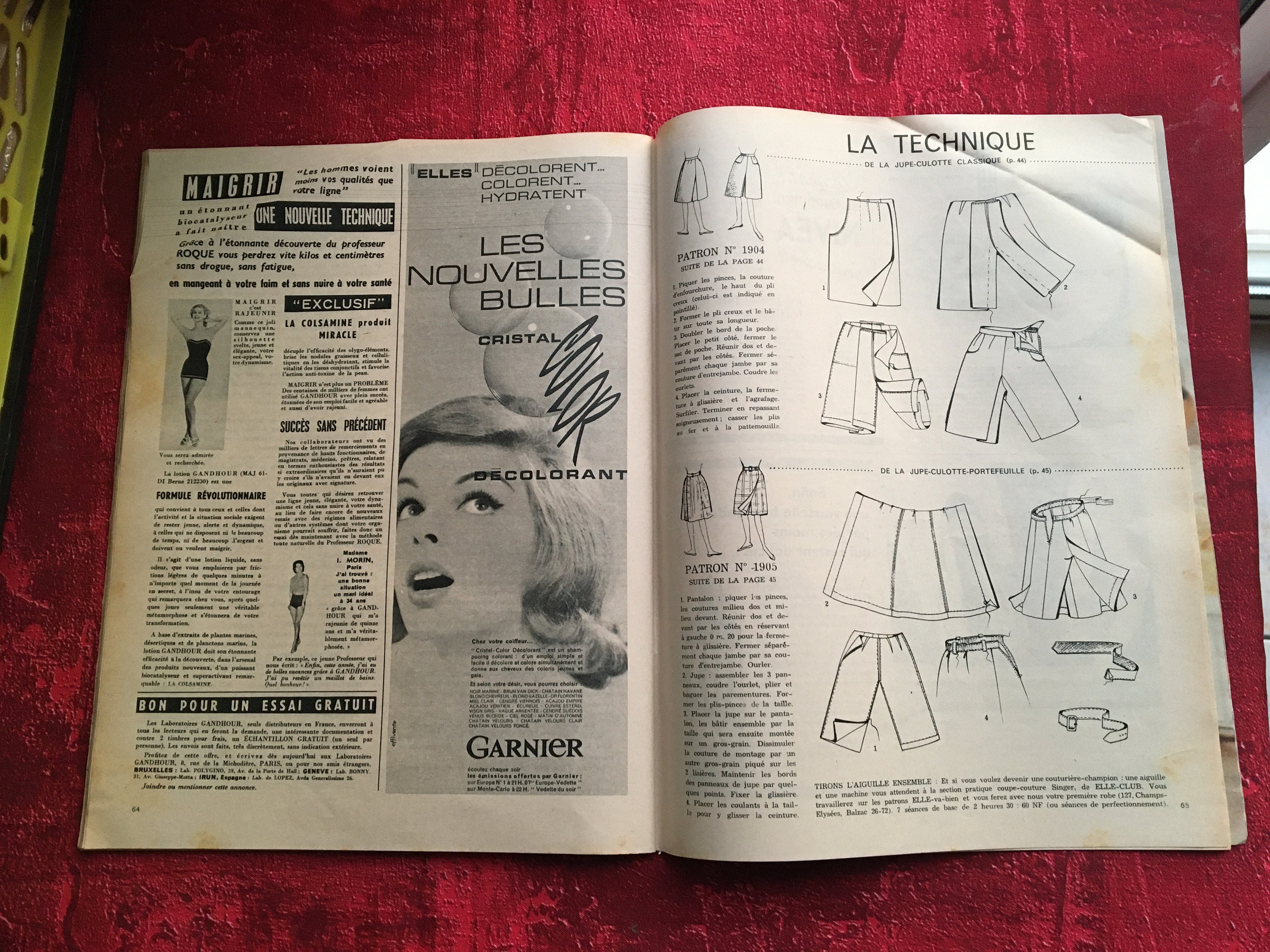 Magazine Special Revue Elle-france January 1961,vintage Fashion