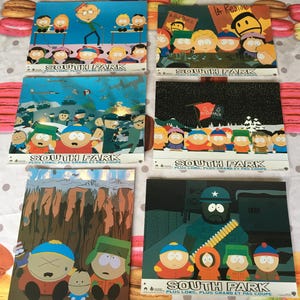 South Park,Comedy central, dibujos animados, (6) Carteles publicitarios Fotografías Película de animación:Técnica Mixta,Arte,Montaje,Scrapbooking
