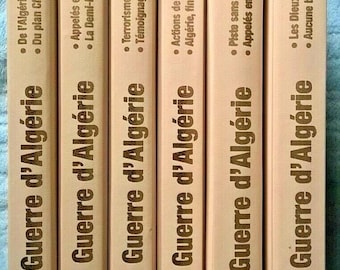 Books History The Algerian War Auzou editions 6 volumes Books : Bigeard - Flament - Larteguy -Salan - Trésor Patrimoine-1954 / 1962