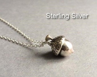 Cute Acorn Gift Seed Jewelry Seed Necklace Nature Gift Nature Necklace Acorn Jewelry Woodland Necklace Acorn Necklace