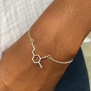 Dopamine Bracelet, Molecule Bracelet, Molecule Jewellery, Gift For Doctor, , Mothers Day Gift