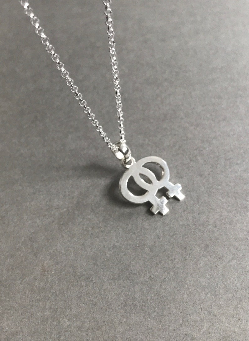 Female Symbol Necklace Venus Symbol Necklace Feminist Etsy UK