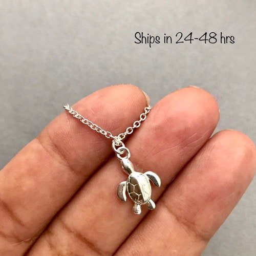 Turtle Necklace Turtle Pendant Sea 