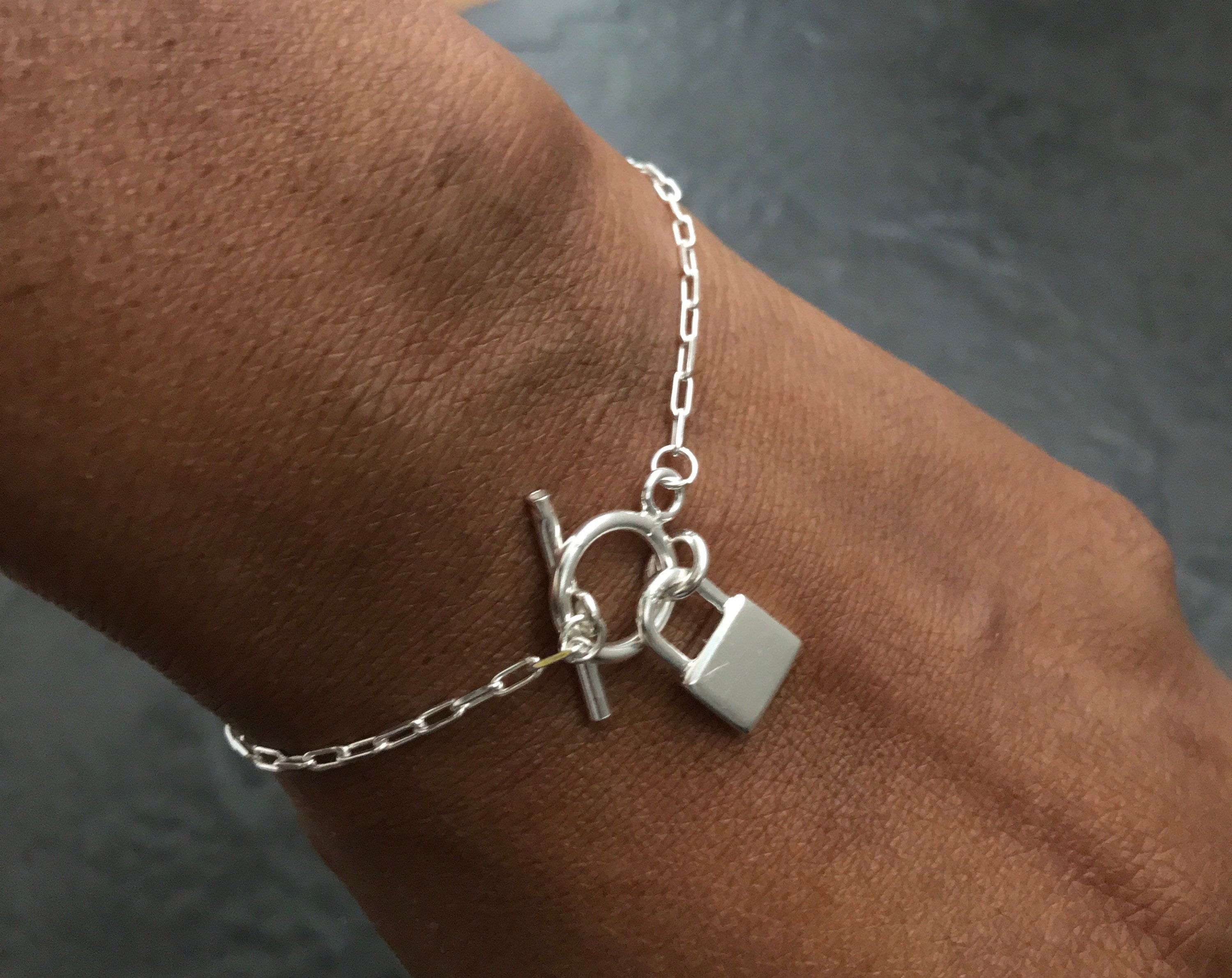 Toggle Bracelet Toggle Clasp Bracelet Padlock Bracelet Etsy