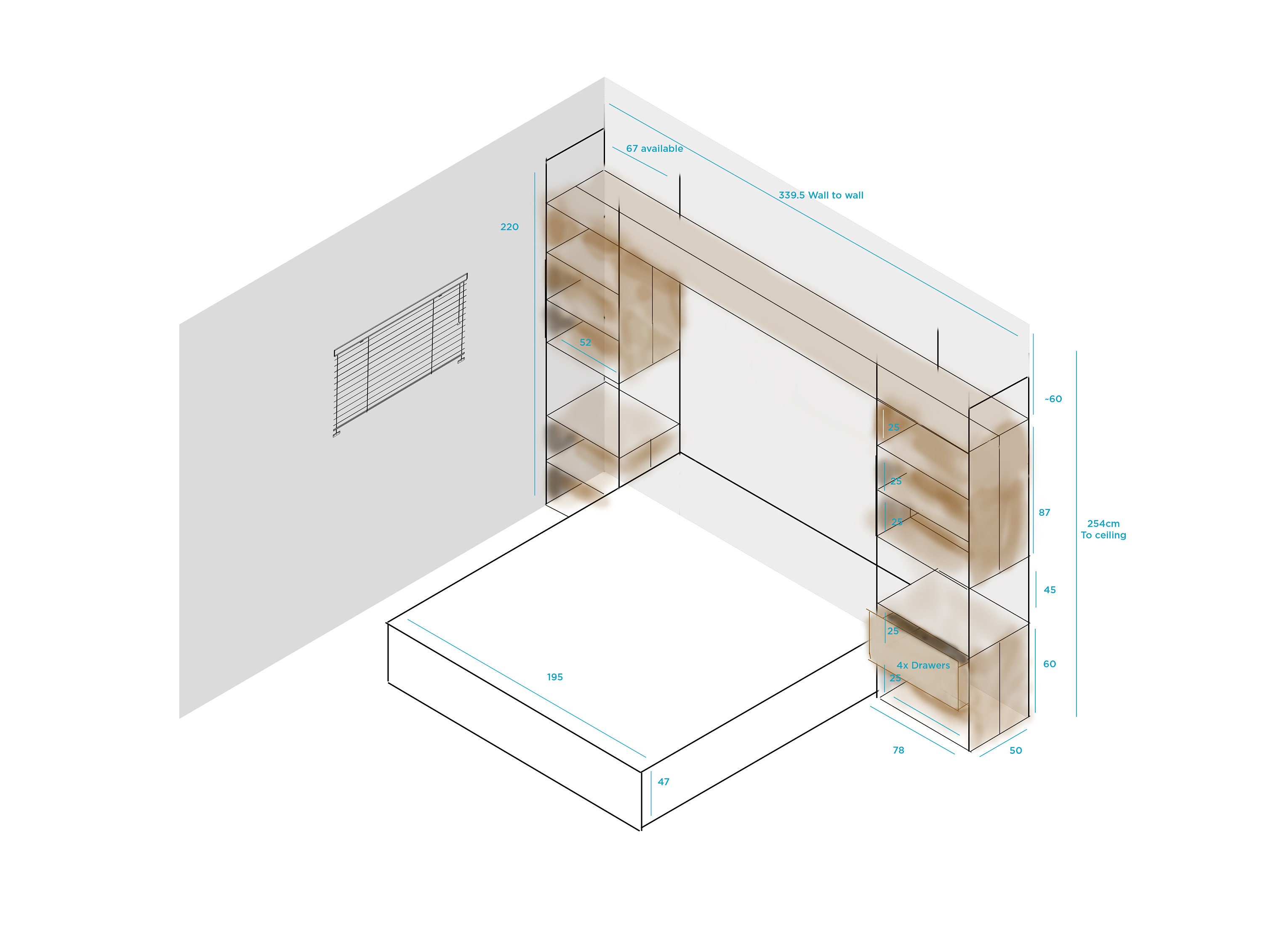 How To Build Overbed Unit Overbed Unit Bespoke Bedside Tables and Shelving Scaffolding Boards and ...