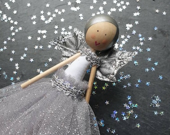 Fairy / Christmas Fairy / Tree Topper / Fairy Doll / Tooth Fairy / Wish Fairy / Angel / Christmas Angel / Wooden Doll by Justsosara