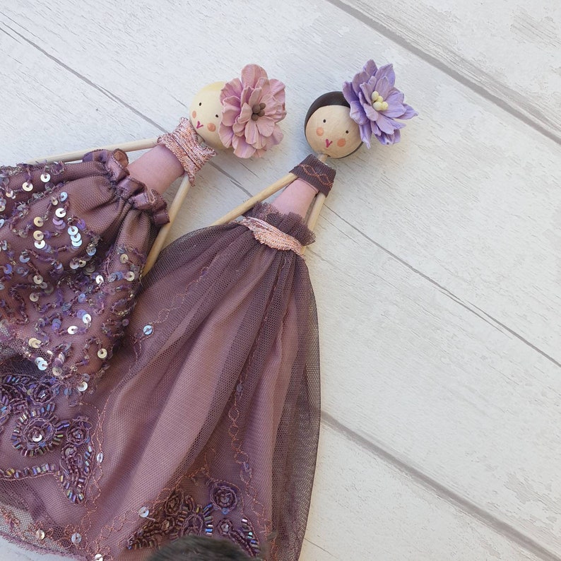 Fairy Sugar Plum Fairy Fairydoll Wooden Doll Tree Topper Christening Fairy Vintage Style Fairy Fairy Heirloom by Justsosara