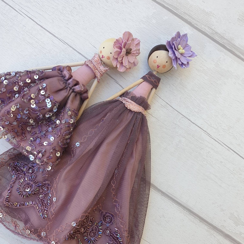 Fairy Sugar Plum Fairy Fairydoll Wooden Doll Tree Topper Christening Fairy Vintage Style Fairy Fairy Heirloom by Justsosara