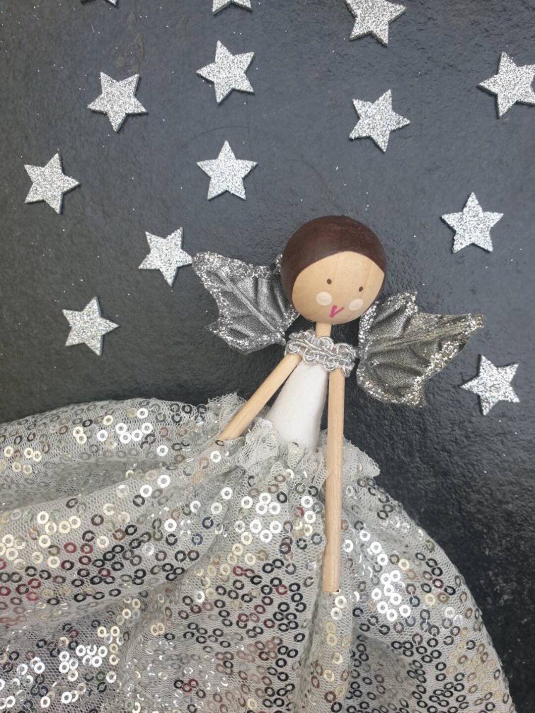 Christmas Fairy / Angel / Tree Fairy / Fairy Doll / Wooden Doll / Tree