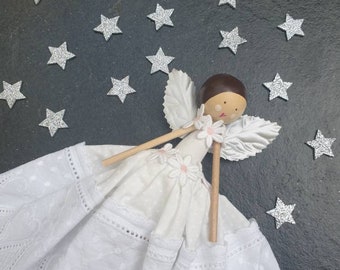 Christmas Fairy / Angel / Tree Fairy / Fairy Doll / Wooden Doll / Tree Topper / Fairydoll / Vintage Style Fairy / Fairy by Justsosara