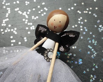 Fairy / Christmas Fairy / Tree Topper / Fairy Doll / Tooth Fairy / Wish Fairy / Angel / Christmas Angel / Wooden Doll by Justsosara