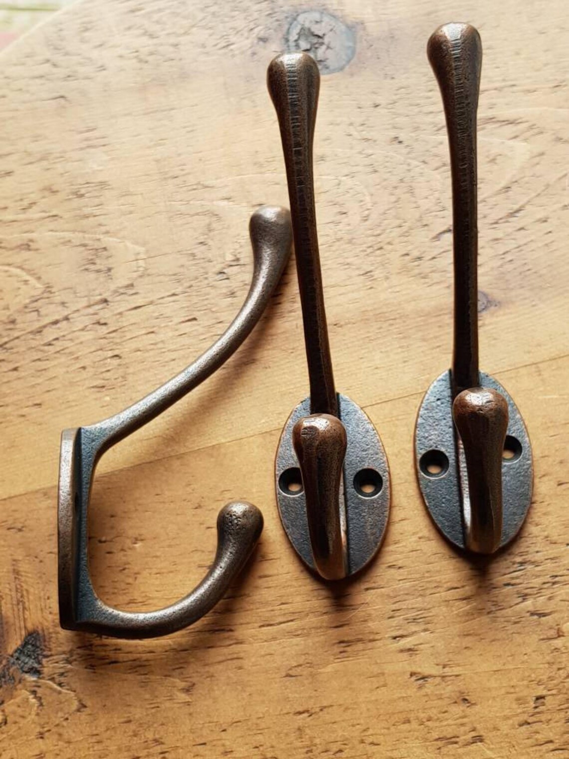 Coat Hooks 5 x Antique Copper Cast Iron Coat Pegs Cloak Room Etsy