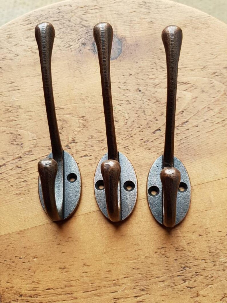Coat Hooks 5 x Antique Copper Cast Iron Coat Pegs Cloak Room Etsy