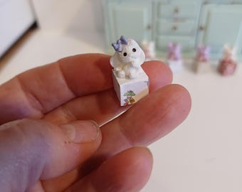 Miniaturas de casa de muñecas 1:12 cubos pequeños