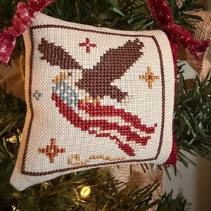 Proud Eagle Patriotic America 250 PDF Cross- Stitch Pattern. Immediate download.