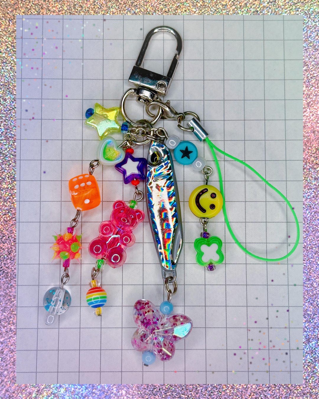 Kidcore Keychains Fishing Lure Junk Keychain Cute Kidcore Inspired - Etsy