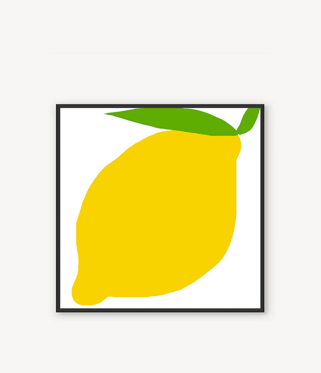 Lemon Art Modern Art Lemon Wall Art Large Canvas Art Wall Etsy