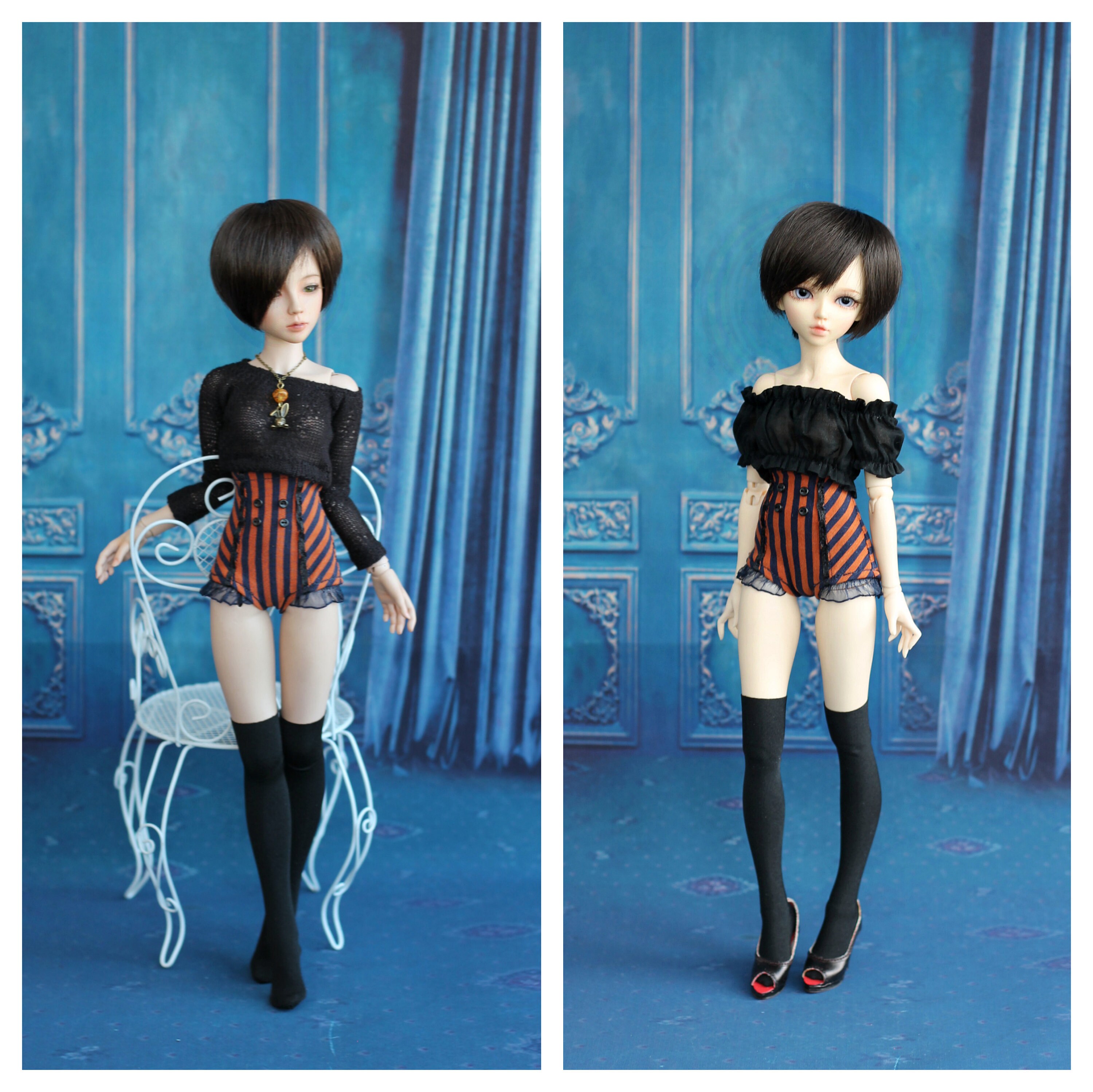 black hot pants size 4
