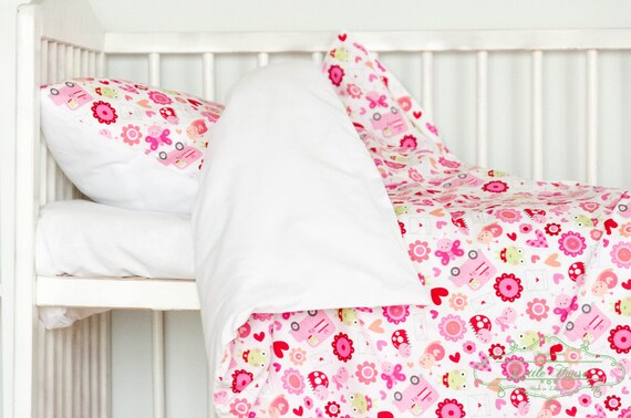 Ladybug Baby Toddler Bedding Duvet Cover And Pillow Case Set Etsy