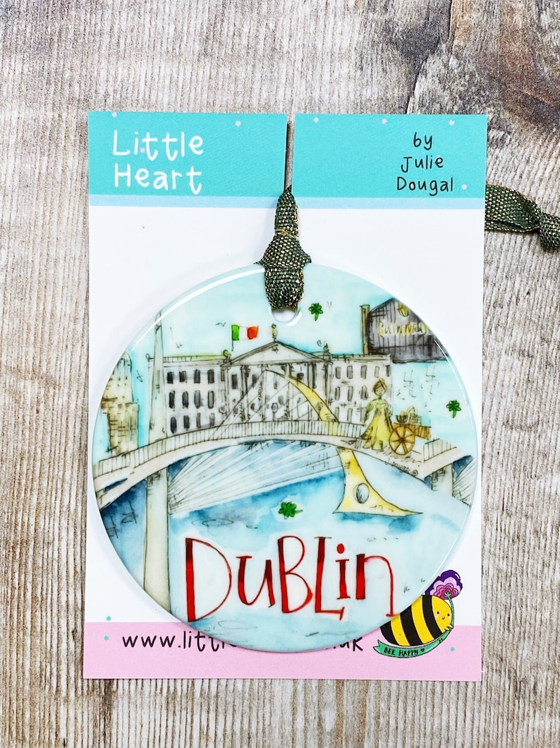 Dublin Little Landmark Ceramic Hanging Decoration Christmas Etsy