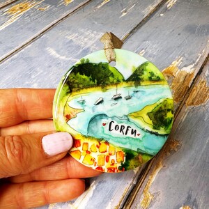 Corfu Greece Little Landmarks Ceramic Hanging Decoration Christmas - Etsy