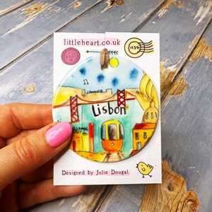 Lisbon Portugal Little Landmarks Ceramic Hanging Decoration Christmas image 4