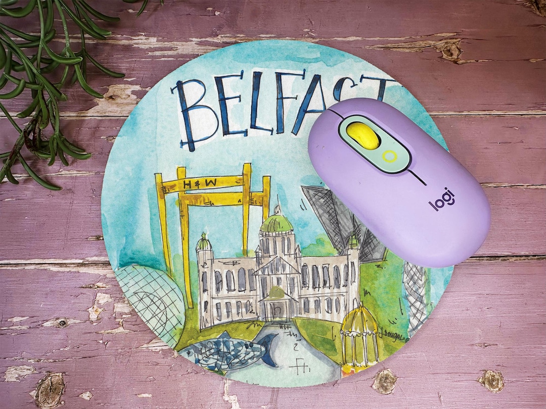 Belfast Northern Ireland Mouse Mat Little Landmark Cities Cute Popular