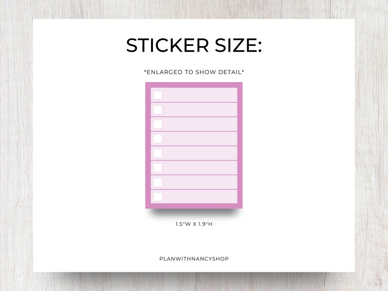 Printable Checklist, to Do List, Lined or Frame Full Box Functional Planner Stickers for All ...