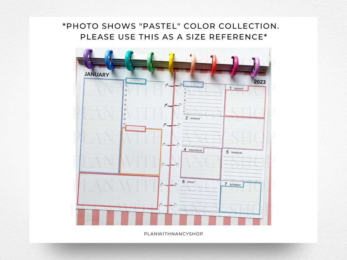 Mini Happy Planner Printable Dashboard Planner Sticker Boxes - Etsy