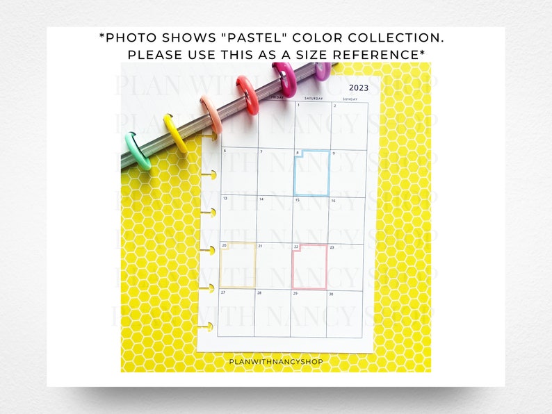 Mini Happy Planner Printable Dashboard Planner Sticker Boxes - Etsy