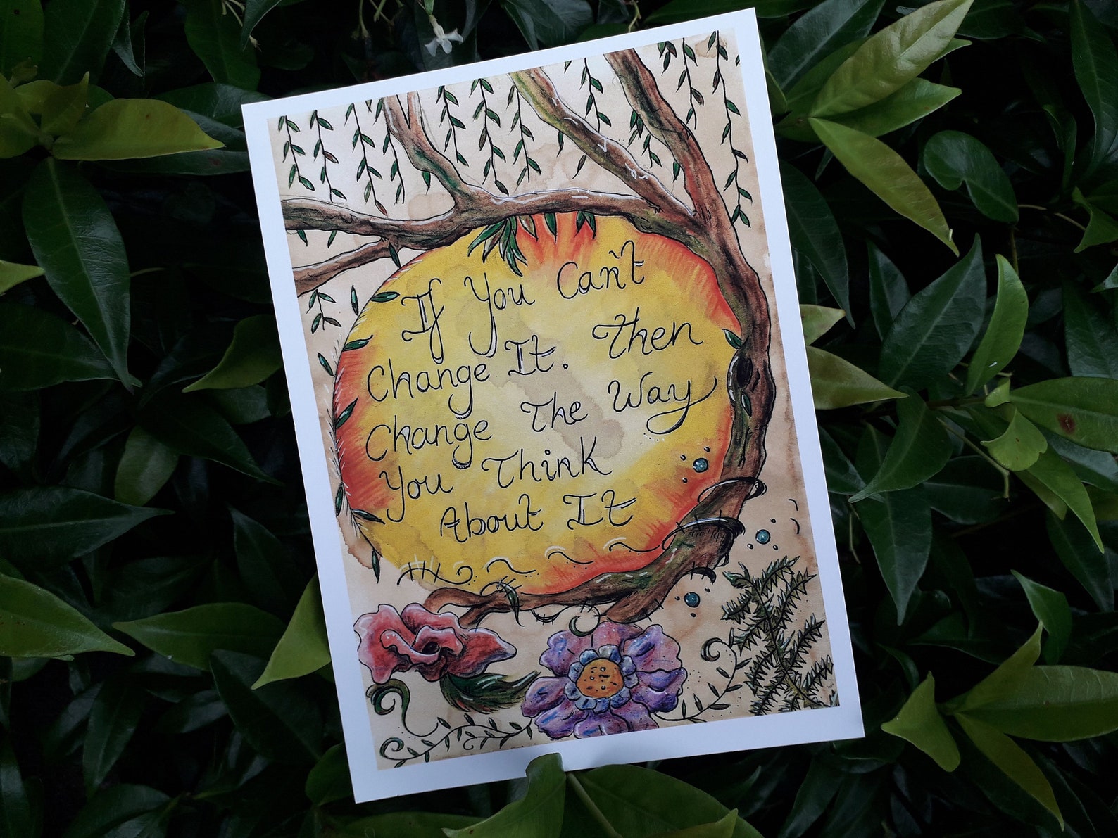 Positief denken Citaat Kunst aan de muur Sprookje Boho Etsy Positief denken Citaat Kunst aan de muur Sprookje Boho Etsy