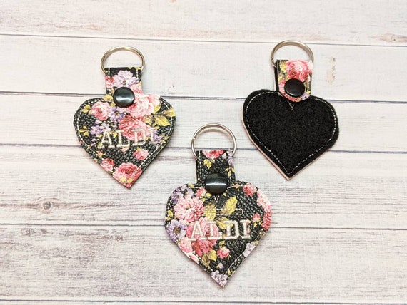 Vintage Rose Quarter Keeper Aldi Grocery Store Holder Key Fob Key